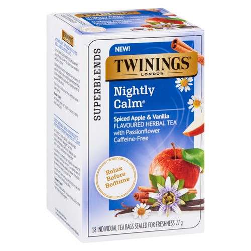 Twinings Herbal Tea Nightly Calm Apple & Vanilla 18 Tea Bags