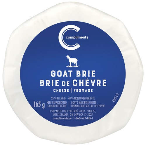 Compliments Cheese Brie Goat 165 g