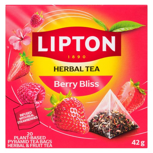 Lipton Herbal Tea Berry Bliss 20 Tea Bags 