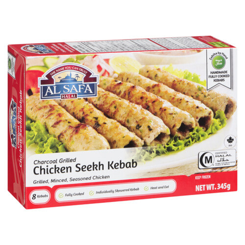 Al Safa Halal Frozen Chicken Seekh Kebab 345 g