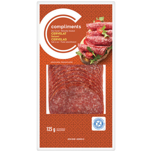 Compliments Gluten-Free Dry-Cured Salami Cervelat 125 g