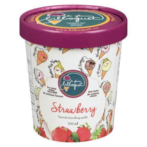 Bilbo Fraise Sorbet 500 ml