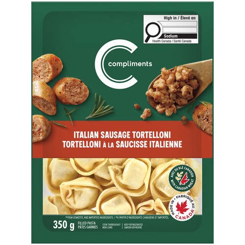 Compliments Pasta Italian Sausage Tortelloni 350 g
