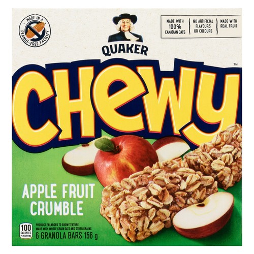 Quaker Chewy Granola Bars Apple Fruit Crumble 6 Bars 156 g