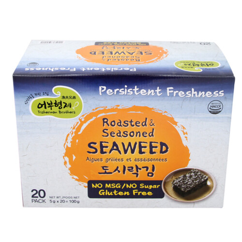 Freshman Brothers Gluten-Free Seaweed Roasted & Seasoned 20 x 5 g