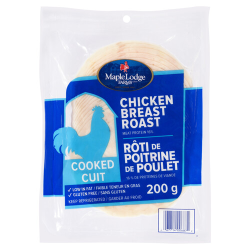 Maple Lodge Farms Gluten-Free Cooked Chicken Breast 200 g