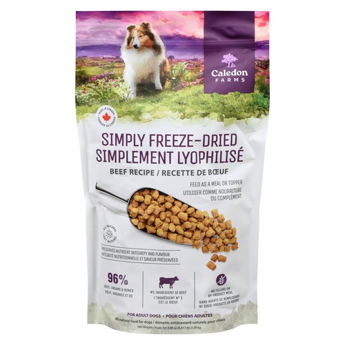 Caledon Farms Dry Dog Food Simply Freeze Dried Beef Recipe 280 g