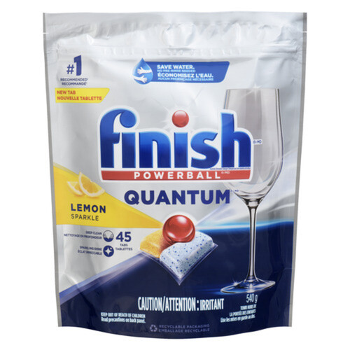 Finish Dishwasher Detergent Quantum Lemon 45 Tablets