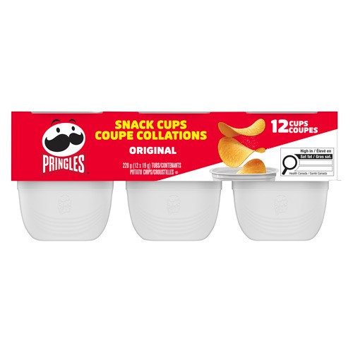 Pringles Potato Chips Original Snack Stacks 12 x 19 g