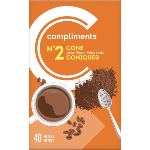Compliments N°2 Cone Coffee Filters 40 Pack