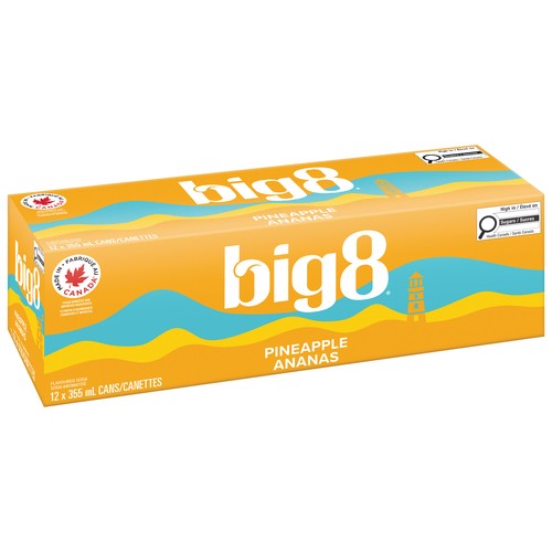 Big8 Soda Pineapple 12 x 355 ml (cans)