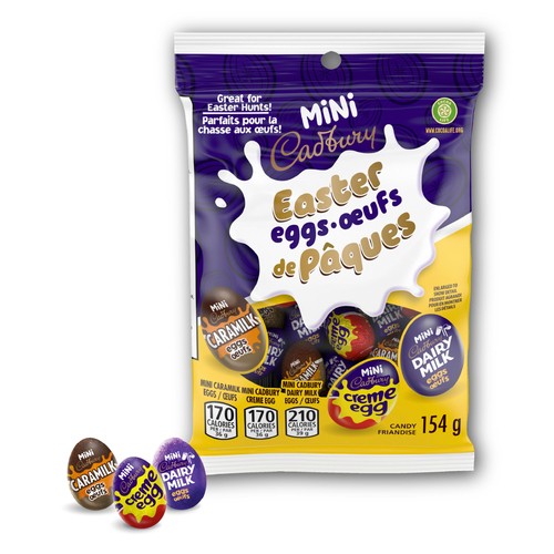 Cadbury Mini Easter Chocolatey Candy Eggs Assorted Individually Wrapped 154 g