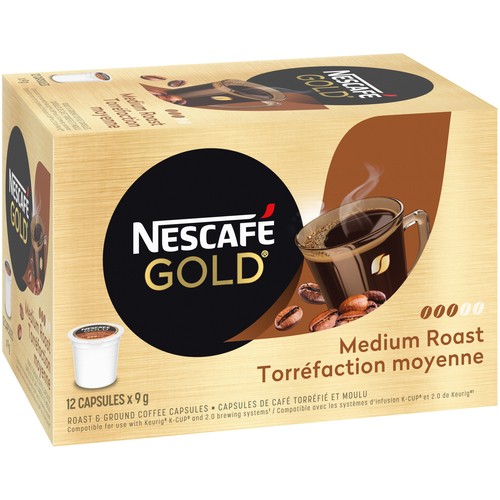 Nescafé Gold Coffee Pods Medium Roast 12 K-Cups 108 g 