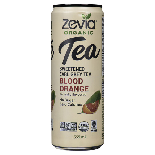 Zevia Organic Tea Earl Grey Blood Orange 355 ml (can)