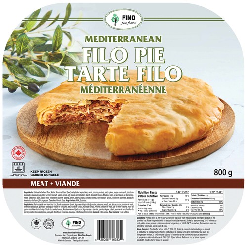 Fino Frozen Mediterranean Filo Pie Meat 800 g