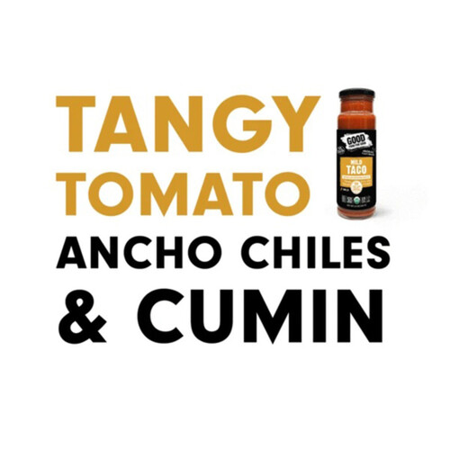 Good Food For Good Organic Taco Sauce Ancho Chile Mild 250 ml