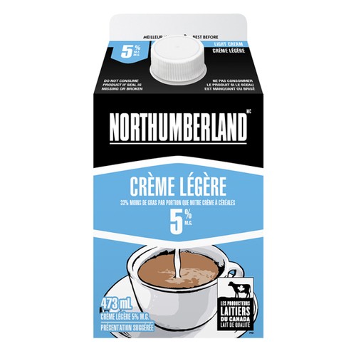 Northumberland 5% Light Cream 473 ml