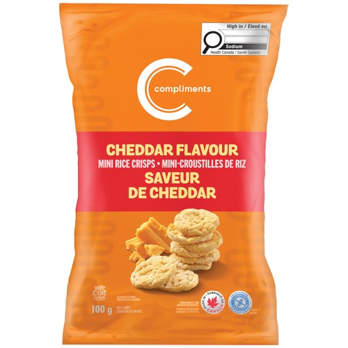 Compliments Mini Rice Crisps Cheddar Cheese 100 g