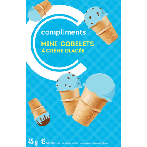 Compliments Ice Cream Cups Mini 42 Cups