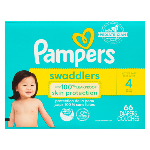 Pampers Swaddlers Diaper Size 4 66 Count