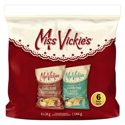 Miss Vickie's Kettle Cooked Potato Chips Mix Flavoured 144 g