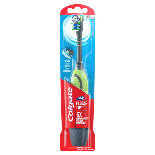Colgate Toothbrush Powered Floss Tip Soft