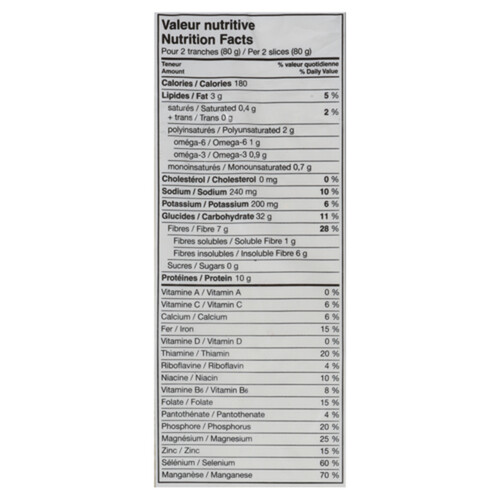Voilà Online Grocery Delivery StMéthode Bread 9 Whole Grain No