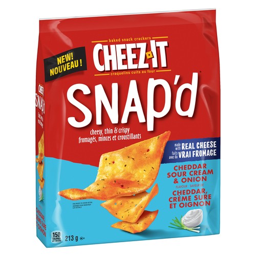 Kellogg Cheez It Snap'd Cracker Cheddar Sour Cream & Onion 213 g