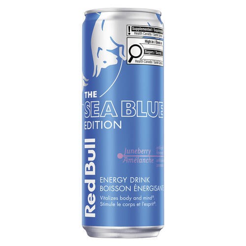 Red Bull Energy Drink The Sea Blue Edition Juneberry 4 x 250 ml (cans)