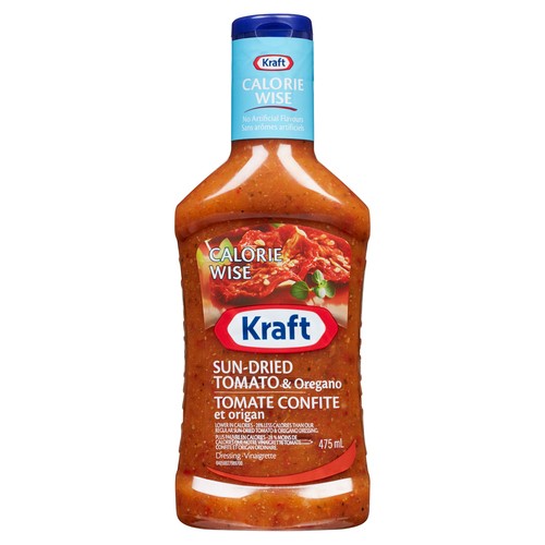 Kraft Calorie Wise Sun Dried Dressing Tomato and Oregano 475 ml