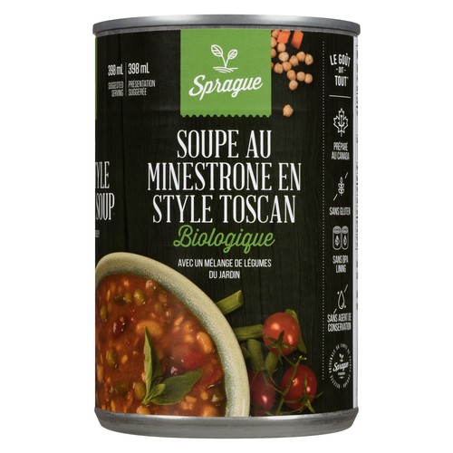Sprague Organic Soup Tuscany Style Minestrone 398 ml