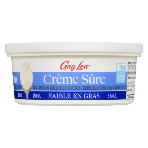 Gay Lea 3% Sour Cream Low Fat 250 ml