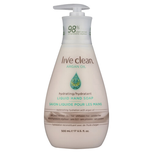 Live Clean Liquid Hand Soap Argan Oil 500 ml