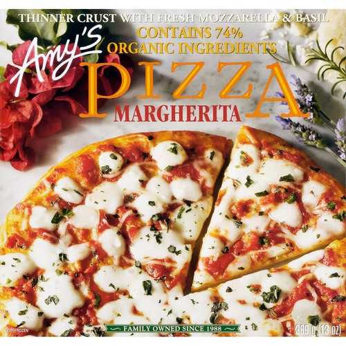 Amy's Kitchen Frozen Pizza Margherita 369 g