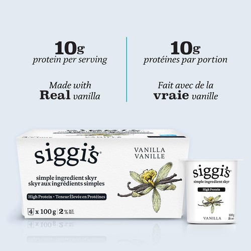 Siggi's Skyr Yogurt 2% Vanilla 4 x 100 g