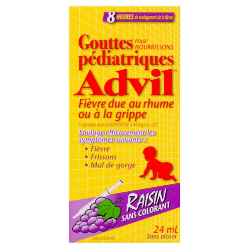 Advil Pediatric Drops Fever From Cold or Flu 24 ml