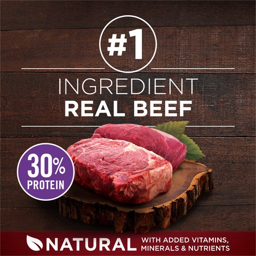 Purina ONE True Instinct Dry Dog Food Beef & Bison 6.8 kg