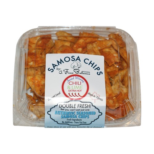 Fine Balance Samosa Chips Chili Lime Extra Hot 250 g
