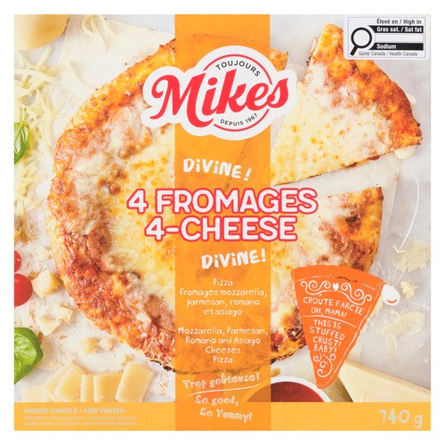Mikes Frozen STFD 4 Cheese Pizza 740 g