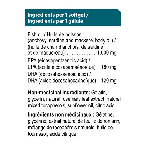 Genuine Health Omega 3 Supplement Softgels 120 Count
