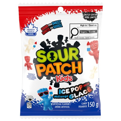 Sour Patch Kids Ice Pop Mix Candy Sour Then Sweet 150 G