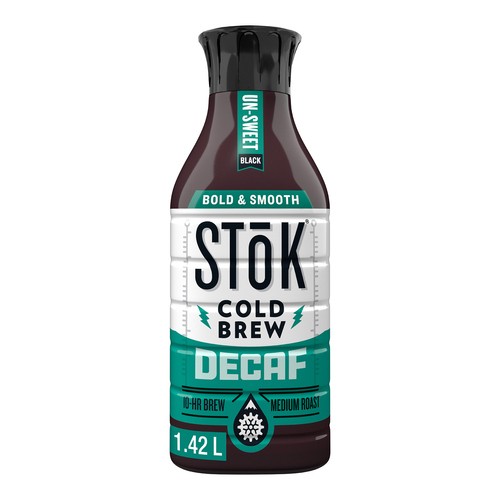 STOK Cold Brew Decaffeinated Black Unsweetened 1.42 L (bottle)