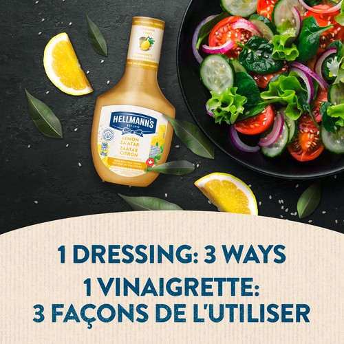 Hellmann'S Vinaigette Lemon Za’Atar Salad Dressing For Salads gain Bowls 475 ml