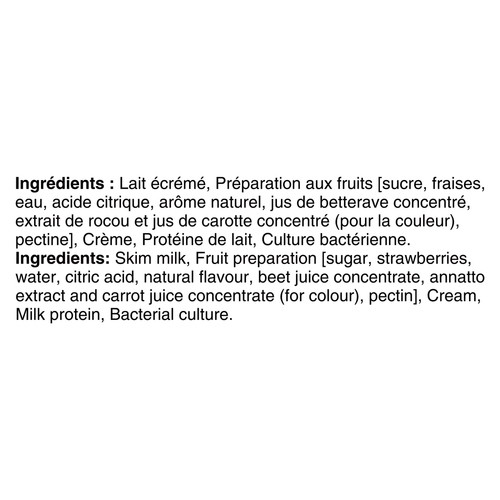 Liberté 2% Greek Yogurt Strawberry 750 g