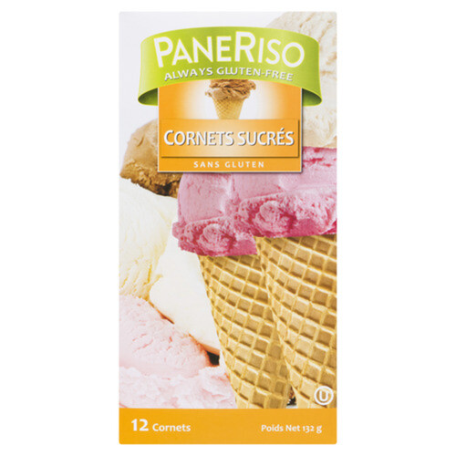 Pane Riso Always Gluten-Free Sugar Cones 12 Pack 132 g