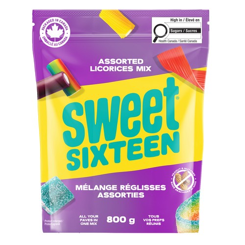 Sweet Sixteen Licorice Assorted Jumbo 800 g
