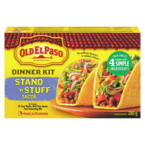 Old El Paso Stand 'n Stuff TM Taco Dinner Kit 250 g