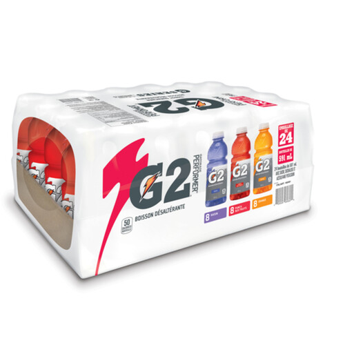 Gatorade Sports Drink G2 Club Pack 24 x 591 ml (bottles)