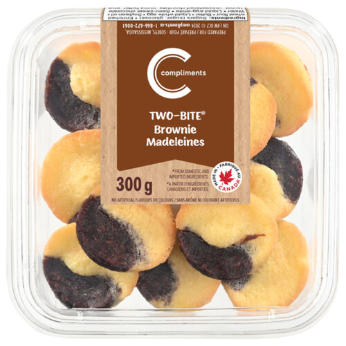 Compliments Two Bite Brownie Madeleine 300 g (frozen)