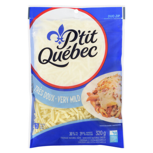 P'tit Quebec Shredded Cheese Cheddar & Mozzarella 320 g